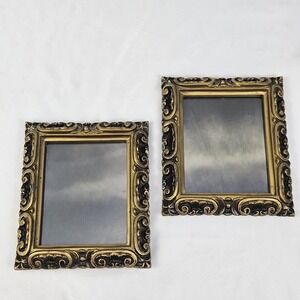Vintage Pair Wall Mirrors Carved Gilt French Louis XVI J Byron Hollywood Regency